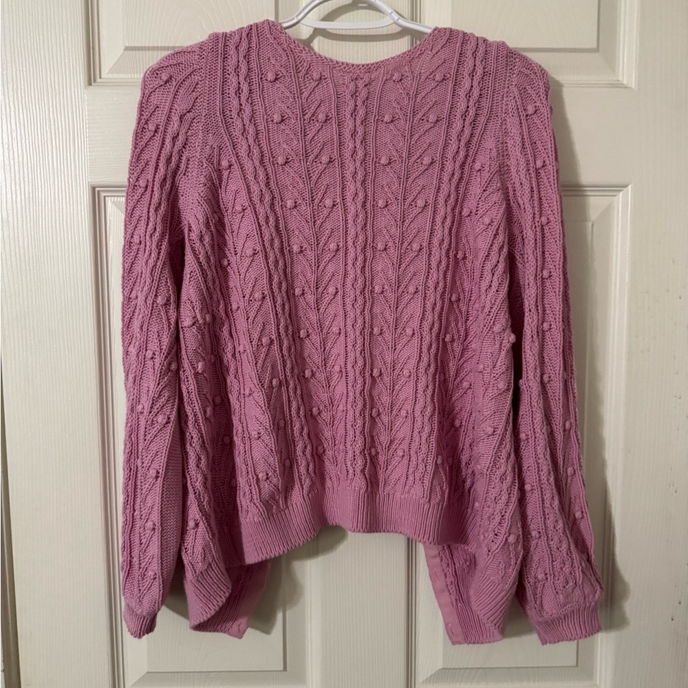 NWT Sézane Beryl cardigan in pastel pink - Picture 5 of 9